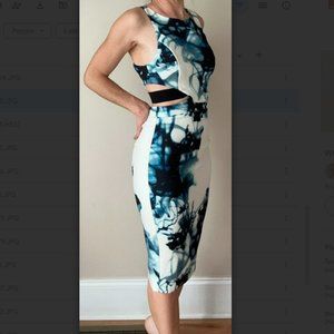 Blue smoke dress